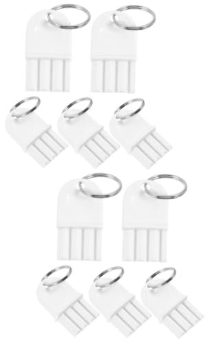 DIYEAH 2 Set Distributore di Asciugamani di Carta Chiave Distributore Universale Chiave Distributore di Carta Igienica 5 Anelli in Metallo Confezione da 5 Distributore 5 Pezzi * 2