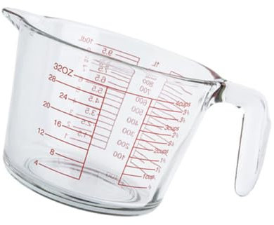 HOLIDYOYO Tasse À Mesurer En Verre De Capacité De 1 000 Ml Outil De Mesure De Cuisson Balance De Cuisine Multifonction