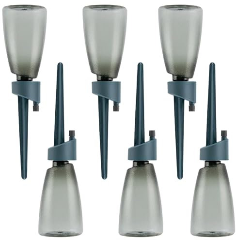 Espiga De Riego Para Plantas Consejos De Riego Para Plantas De Interior | Dispositivo De Riego De 6 Partes Con Botella | Lentamente Liberando Ventilación Fiscal | Dispositivo De Goteo Automático Para