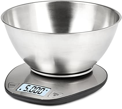 G3 Ferrari G20062 Linea Bilancia da Cucina, Ciotola 2L Inox, Display retroiluminado, 1 gr/Kg, Sensore ad alta precisione