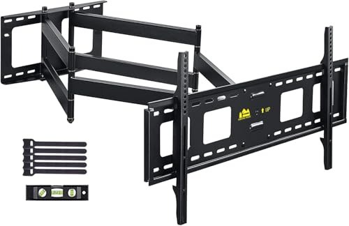 FORGING MOUNT Supporto TV Parete Doppio Braccio Lungo da 1090mm per TV 50-95 Pollici, Staffa TV fino a 90kg con Rotazione e Inclinazione, Supporto TVs per LCD/LED/OLED, Max VESA 800x400mm