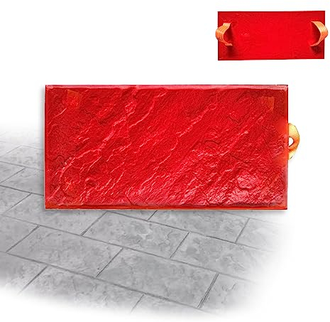 Betonstempel, Betonformen, rechteckige Steinfliesen-Textur, Betonstrukturmatte, gleicher Schieferboden, Beton, nahtlose Stempelmatte, Polyurethan-Stempel, Outdoor-Landschaftsbau, Steinformen