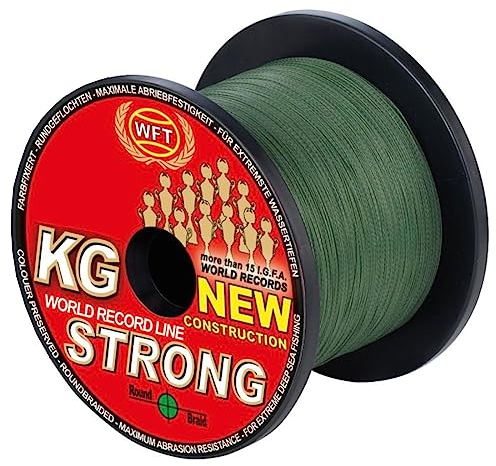 WFT 0,64mm 109kg Strong Green - 1000m geflochtene Angelschnur, Geflechtschnur zum Meeresangeln, Meeresschnur
