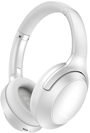 Srhythm NiceComfort 45 Active Noise Cancelling Headphone, Casque sans Fil Bluetooth avec Mode Transparence, 33 Heures d'autonomie