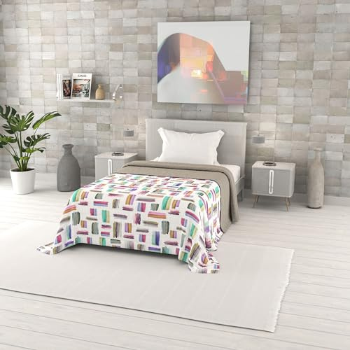 Italian Bed Linen Gedruckt Sommer steppdecke Fantasy, Multicolor, 220x270cm