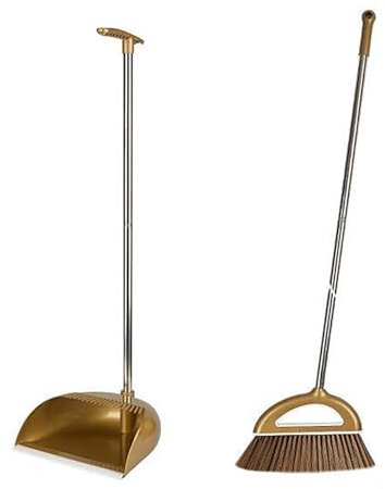 Dust Pan y Broom Set | Escoba y Polvo para el hogar | Pan de Polvo y Escoba/Polvo Limpia el Combo de la Escoba de Servicio Pesado, habitación del hogar, el Lobby del vestíbulo