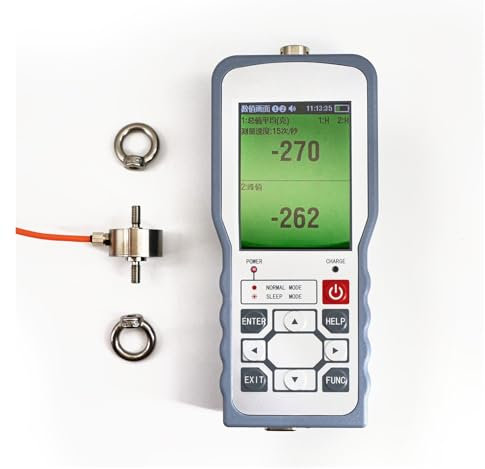 Medidor de fuerza, Dinamómetro de empuje y tracción Digital Force Gau con sensor de celda de carga externa, modo o/seguimiento(Force Gauge-HB9)