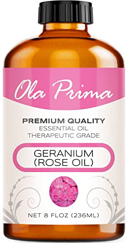 Ola Prima Oils 8oz - Rose Geranium Essential Oil - 8 Fluid Ounces