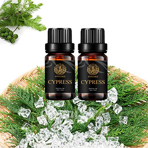 Aromatherapy Cypress Essential Oils Set, 2x10ml Therapeutic Grade Cypress Fragrance Essential Oils Kit for Diffusers,Humidifier, Home, 100% Pure Cypress Aromatherapy Essential Oil Fragrance Set