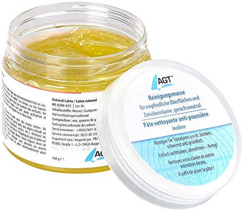 AGT Reinigungsknete: Reinigungsmasse für empfindliche Oberflächen und Zwischenräume (160g) (Reinigungsknete Tastatur, Tastatur Knete, Elektrischer)