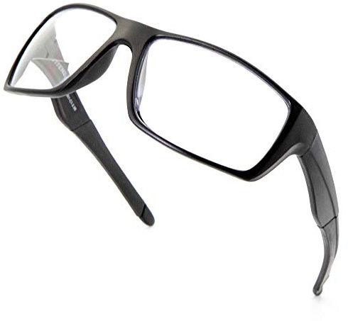 VITENZI Bifocal Safety Glasses with Readers Wrap Around Sport Magnifying Safety Reading Protective Goggles Palermo in Black 2.50