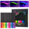 Beauty Searcher Neon Flüssig Eyeliner Set,12 Farben UV Glow Matt Eyeliner, Wasserfest & wischfest langlebig, bunt, fluoreszierende für den täglichen Gebrauch und Karneval-Maskerade Party