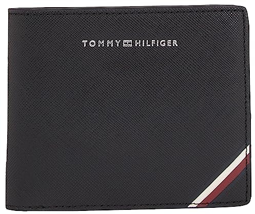 Tommy Hilfiger TH CENTRAL CC FLAP AND COIN Geldbörsen Herren, Schwarz (Black), OS