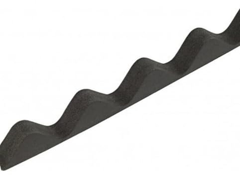 Riayk Corrugated Roof Sheet Foam Filler for Eaves Infill for Bitumen Roof Panels, 50mm Thick, Pack of 10 (Black)