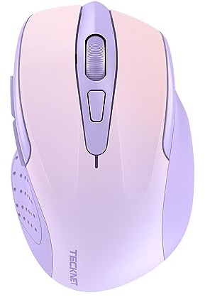 TECKNET Kabellose Maus, Pro 2.4G 4000 DPI Wireless Maus 6 Tasten mit Nano Empfänger, 24 Monate Batterielaufzeit, 5 Einstellbare DPI-Pegel für PC Laptop iMac MacBook Microsoft Pro, Office Home