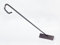 Raspador Rastrillo de Cenizas Chimenea Barbacoa Hierro Negro 65 Largo 12x3,5cm Escoba