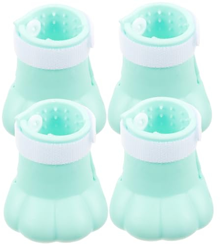 Kisangel 16 STK Katzenfußabdeckung aus Silikon Katzenhandschuhe Katzenstiefel für die Fellpflege Katzen krallenschutz Katzen pfotenpflege Schutzhülle für Katzenfüße Schuhe für Kätzchen