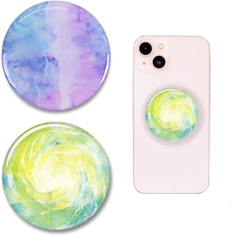 AOEVUIR 2 Pcs Base y agarre extensibles para teléfonos inteligentes y tabletas [parte superior no reemplazable]