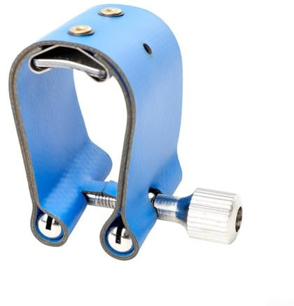 ZAMETTER Altsaxophon-Tonabnehmer, Saxophon-Mundstück, Blattschraube, geeignet für Standard für Altsaxophon-Zubehör (blau)