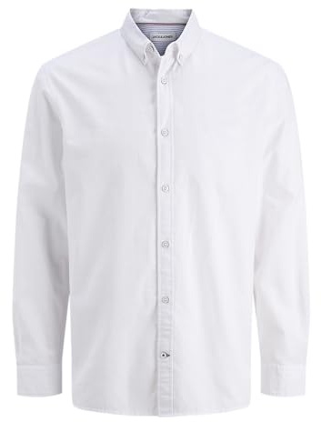JACK & JONES Jjoxford - Camiseta para Hombre, Blanco, M