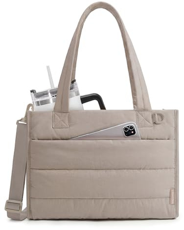 bagsmart Laptop Tote Bag for Women, Lightweight 14 Crossbody Tote