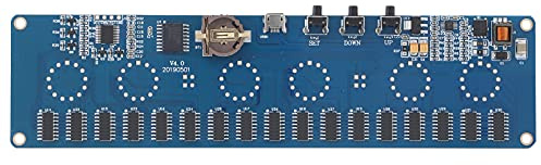Módulo de Reloj con Tubo Luminoso, Placa de visualización Digital de 24 Horas para Bricolaje, componente electrónico USB 5V