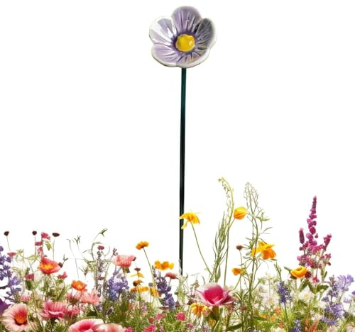 Abbeveratoio per api da giardino, mangime e abbeveratoio in ceramica con design floreale, abbeveratoio per api in ceramica colorata, per esterni, cortile