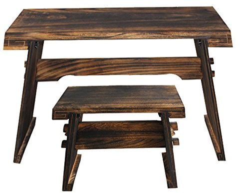 OrientalMusicSanctuary ACOUSTIC Paulownia Guqin Table Gu Qin Stand - WITH BENCH