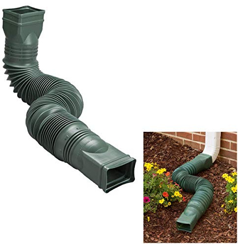 Amerimax Green Flexible Downspout Extension Gutter Connector Rainwater Drainage
