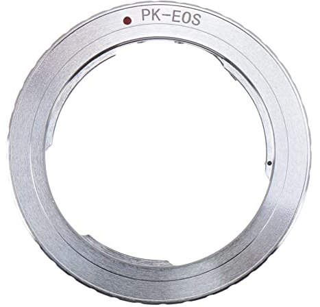 Hersmay PK-EF/EFS - Anello adattatore per obiettivo Pentax PK per fotocamere Canon EOS 70D, 77D, 80D, 700D, 750D, 760D, 800D, 1200D, 1300D, 5D, III, 5DIV, 7D, 600D, 60D, 1100D, 5D, 550D