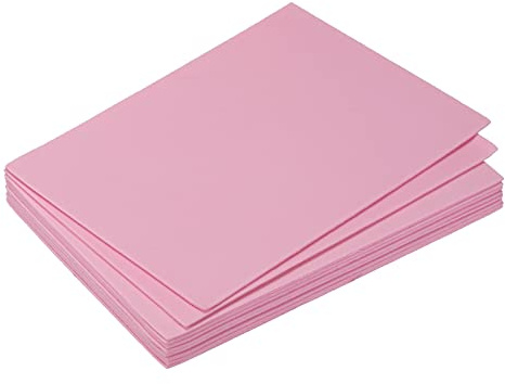 sourcing map Fogli in schiuma EVA rosa, 20 x 5,9 pollici, spessore 2 mm, per artigianato fai da te, confezione da 10