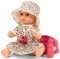 Götz 2453153 Sleepy Aquini Mädchen Cats - 33 cm große Badepuppe mit braunen Schlafaugen, ohne Haare in 7-teiligem Set - Babypuppe ab 18 Monaten