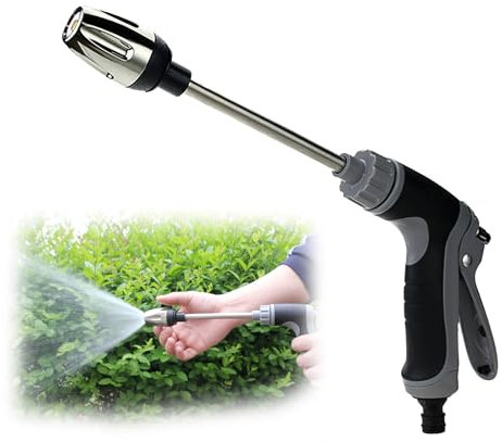 Turbowasher para manguera de jardín, boquilla de alta presión ajustable, pistola de agua de alta presión para riego y lavado de coches