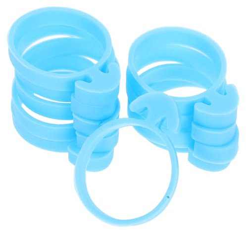 Tofficu 10pezzi Anelli Regolabili Per Sacchetti Da Pasticcere Silicone Strumenti Per Decorare Torte Fissaggio Sicuro e Accessori Per