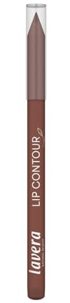 lavera Lip Contour -Soft Mocha 08 - samtig-mattes Finish - cremiger Auftrag - schwereloses Tragegefühl - kein Austrocknen - Naturkosmetik - 1 Stück