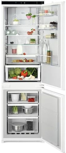 AEG 7000 Series TSC7M181DS 177cm 70/30 Integrated Frost Free Fridge Freezer with Sliding Door Fixing Kit - White - D Rated