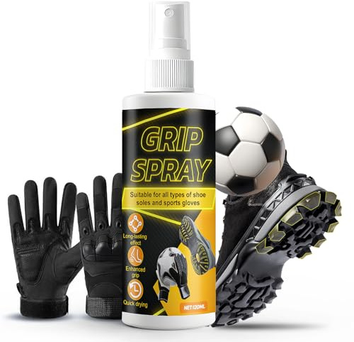 AllisWay Spray Agarre de Zapatos, 120 ml Spray de Agarre para Zapatos de portivos,Mejora el Agarre, Adecuado para Todo Tipo de Zapatillas de Baloncesto, Zapatillas de Fútbol y Botas de Senderismo