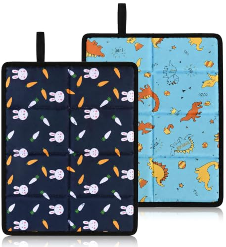 Rundago 2 Pièces de Coussin de Stade Pliable, Cuscino de Plage, Coussins pour Sièges Extérieur Portables, Imperméables, pour Camping, Parc, Pique-Nique, Randonnée, Tourisme, 40 * 29 * 1 cm