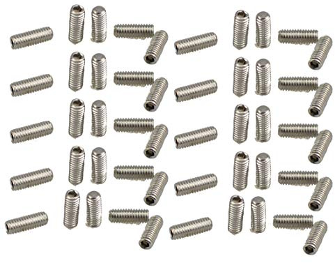 XunLiu 316 Stainless Steel Internal Hex Socket Cup Point Grub Screw (50, M3X8)