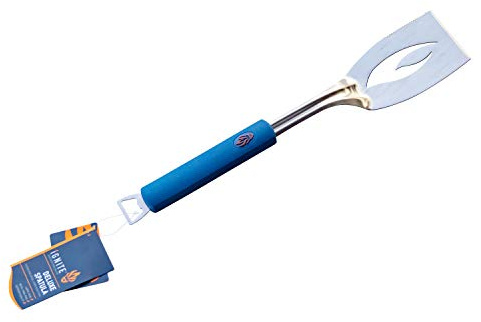 Ignite Stainless Steel BBQ Spatula with Cool-Touch Handle – Durable Metal Turner for Grilling Burgers, Steak & Fish
