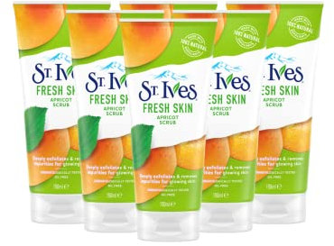 .IVES St. Ives Fresh Skin Lot de 6 gommages visage à l'abricot 150 ml