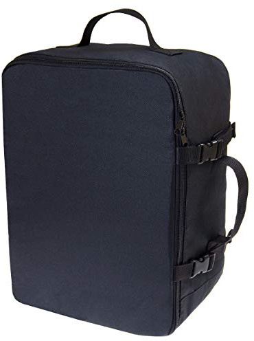 Bagaglio a mano per Ryanair Multifunzione Zaino da Viaggio Bagaglio Borsa per Aereo cabina da viaggio Ideale per i voli Dimensioni 40x25x20cm Black [102]
