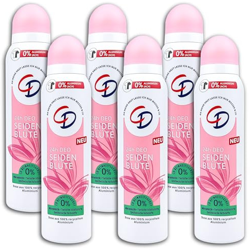 6-pack CD 24h deodorantspray silkesblomma deodorant 6 x 150 ml