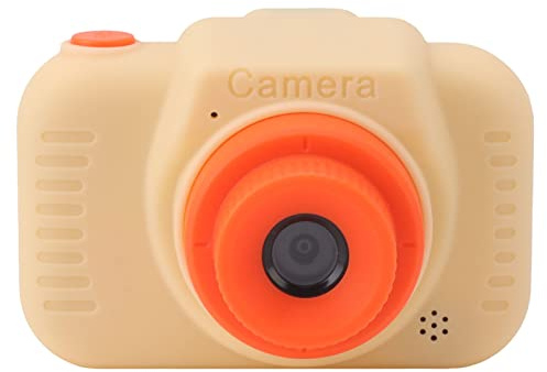 H9 HD Dubbel Lins Kids Digital Camera Barnkamera för Att Ta Foton, Spela in Videor och musik. Jul/födelsedag för Barn (Beige)