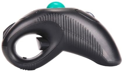 DIYEAH Ratón Inalámbrico Trackball Ergonomico para Mano Control de Pulgar USB para Uso Prolongado Diseño Ambidiestro Color Negro