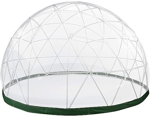 Tente dôme de jardin à bulles – 3,6 m Housse imperméable en TPU transparent pour terrasse et salle à manger (cadre non inclus)