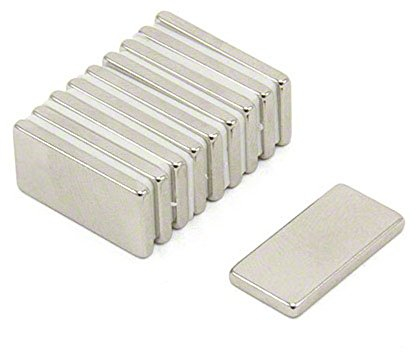 Magnetastico | 10 Stück Neodym Magnete extra stark N52 Rechteck 20x10x2 mm | Magnet rechteckig, Kühlschrankmagnet, Mini Magnete stark für Pinnwand Magnettafel Whiteboard, Rechteckmagnet Quadermagnet