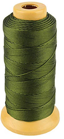 Twisted Nylon Line Twine Cordón para Jardinería Marcado Proyectos de Bricolaje Elaboración de Mampostería (1mm-656 Feet, Ejercito Verde)