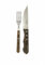 Jessis Geschenkeschmiede Steakbesteck mit Ihrem Namen graviert Steakmesser, Steakgabel aus bestem Edelstahl und nachhaltigem Holz produziert, Grillabend, BBQ