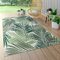 Paco Home In- & Outdoor Teppich Flachgewebe Jungel Gecarvtes Florales Palmen Design Grün, Grösse:200x290 cm